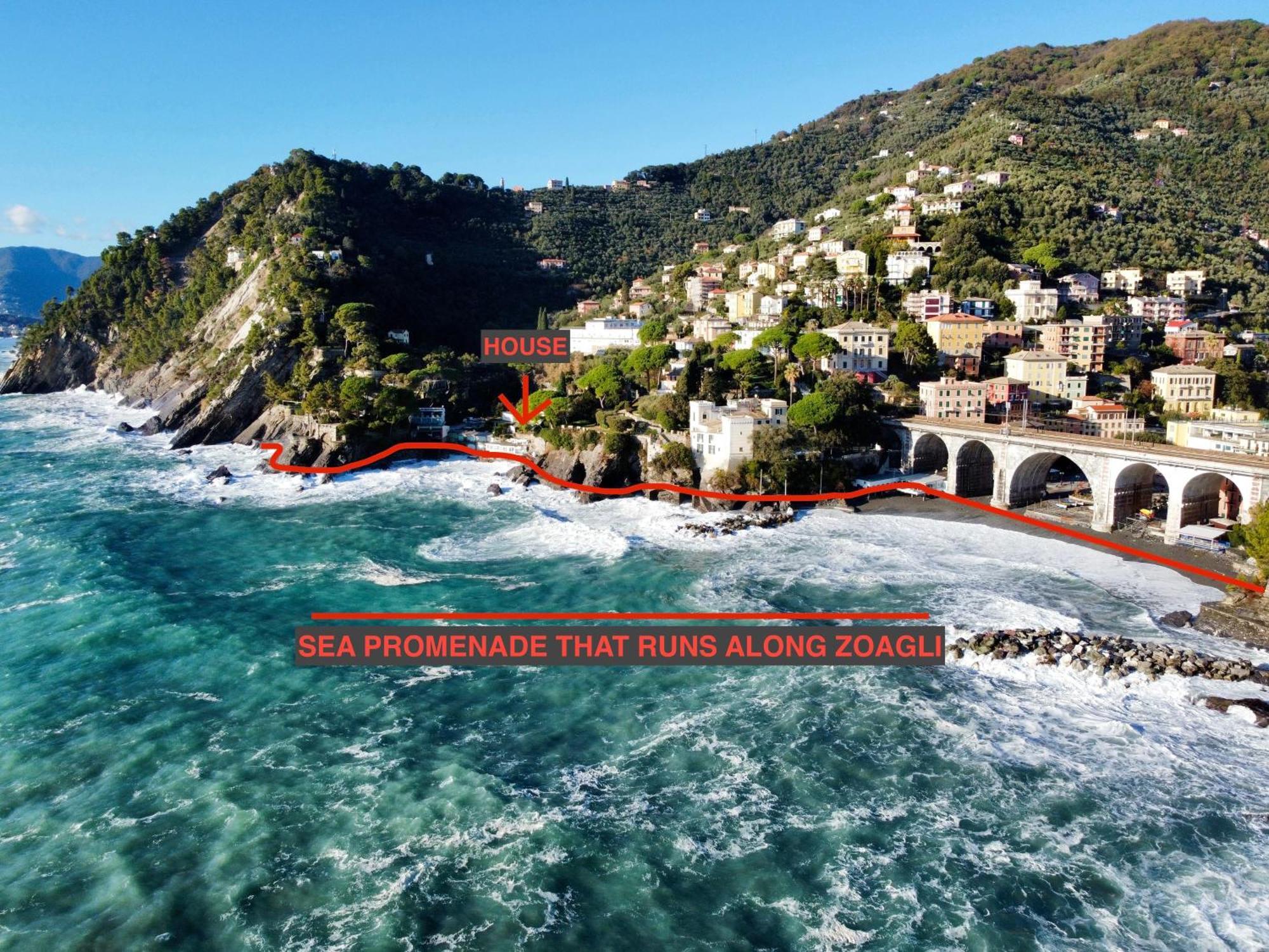 La Terrazza Sul Mare Διαμέρισμα Zoagli Εξωτερικό φωτογραφία